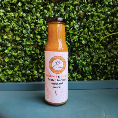 Raspberry & Banana Scotch Bonnet and Mustard Sauce